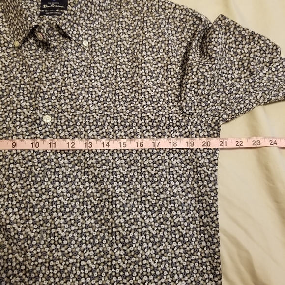 Ben Sherman The Original Floral All Way Stretch Slim Fit LS Button Up Shirt - Picture 13 of 14